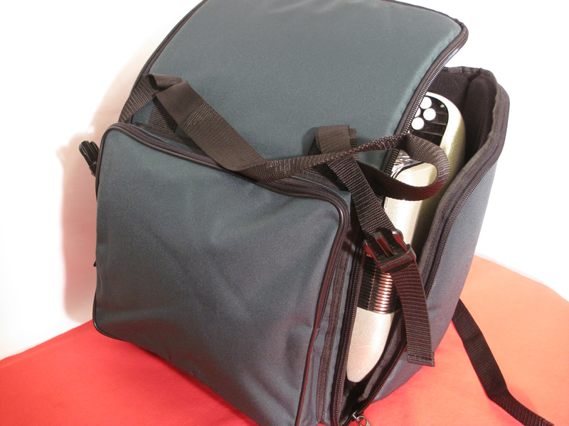 Soft front loading backpack for 48 bass