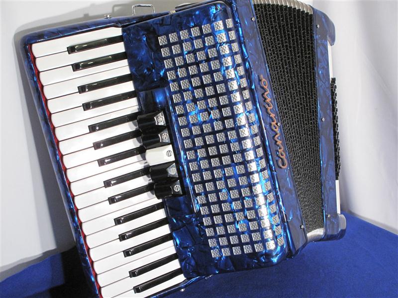Canarino 34-60-5 New blue piano accordion